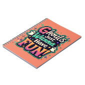 Carnet Ghouls veut juste s'amuser - Retro Halloween Vibes (Côté gauche)