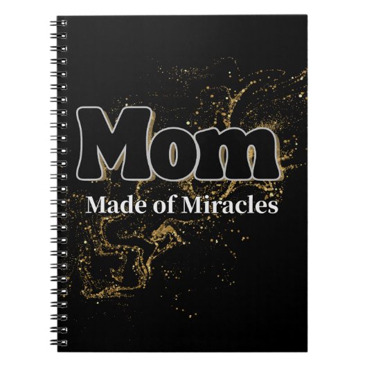 Carnet Gift for Mom Made of Miracles (Devant)