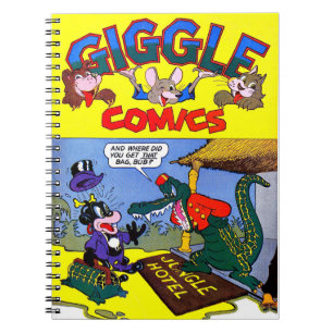 Carnet Giggle Crocodile Alligator Animaux Vintages BD