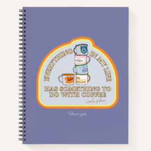 Carnet Gilmore Girls Graphique des devis de café