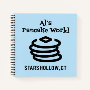 Carnet Gilmore Girls Logo d'Al's Pancake World