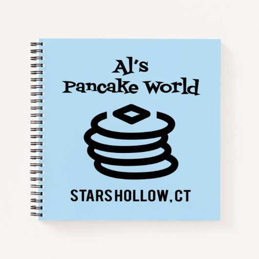 Carnet Gilmore Girls | Logo d'Al's Pancake World (Devant)