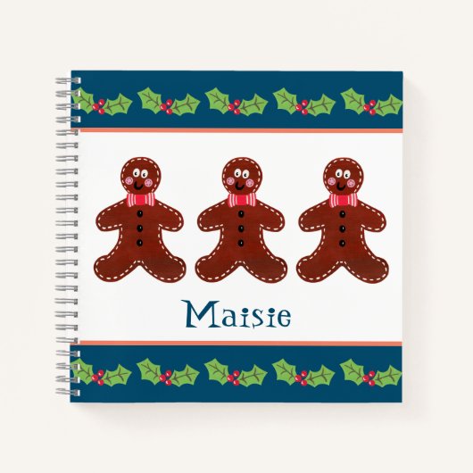 Carnet Gingerbread Man (Devant)