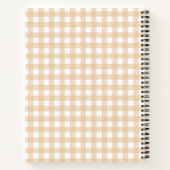 Carnet Gingham "Bee Happy" Bourdon Rondouflot (Dos)