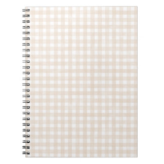Carnet Gingham Classique Beige