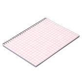 Carnet Gingham Classique Rose (Côté gauche)