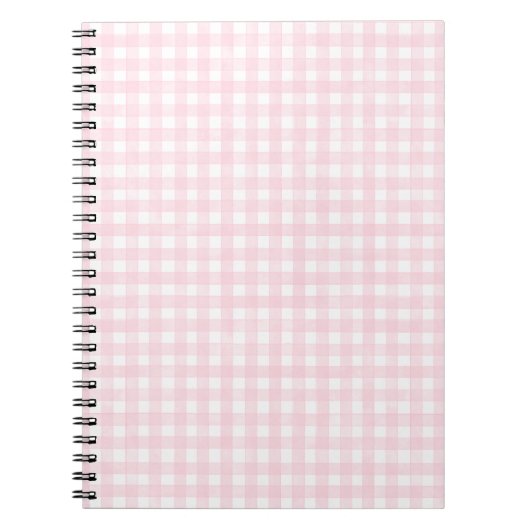 Carnet Gingham Classique Rose (Devant)