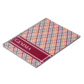 Carnet Gingham d'automne (Côté gauche)