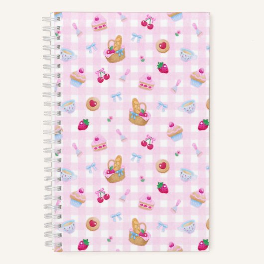 Carnet Gingham Rose Pique-Nique (Recto)
