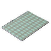 Carnet Gingham vert (Côté gauche)