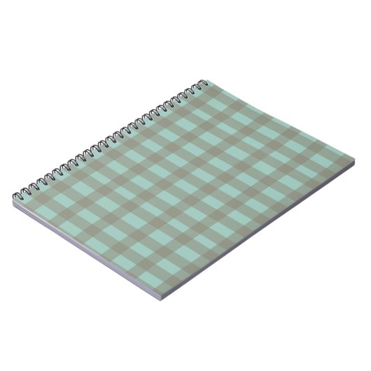 Carnet Gingham vert (Côté gauche)