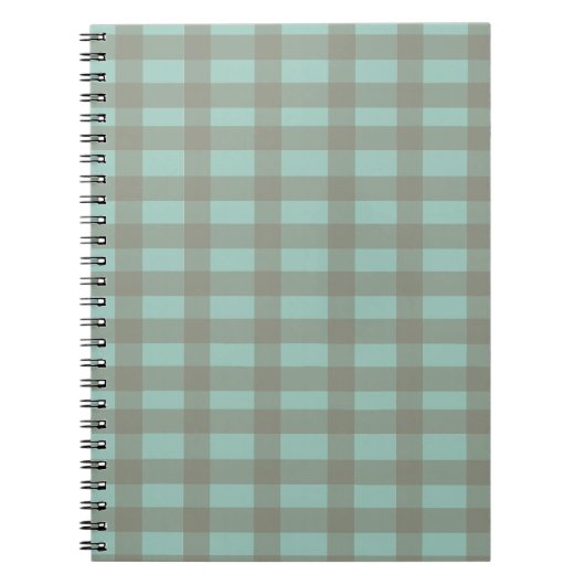 Carnet Gingham vert (Devant)