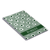 Carnet Gingham Vert de l'Ohio (Côté Droit)