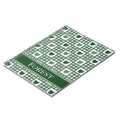 Carnet Gingham Vert de l'Ohio (Côté gauche)
