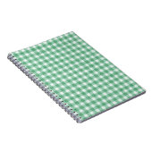 Carnet Gingham vert menthe (Côté Droit)