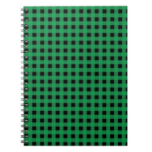 Carnet Ginham vert et noir