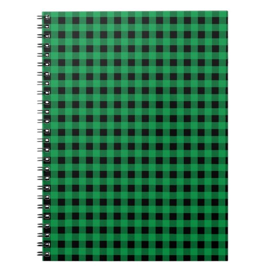 Carnet Ginham vert et noir (Devant)