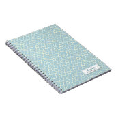 Carnet Girafe Animal Motif Custom Notebook (bleu bébé) (Côté Droit)