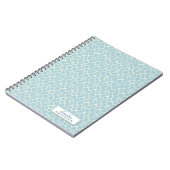 Carnet Girafe Animal Motif Custom Notebook (bleu bébé) (Côté gauche)