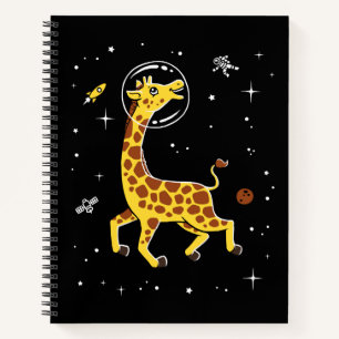 Carnet Girafe Animaux Dans L'Espace