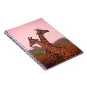 Carnet Girafe au ciel rose (Côté Droit)