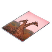Carnet Girafe au ciel rose (Côté gauche)