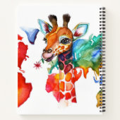 Carnet girafe colorée (Dos)