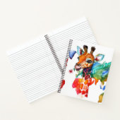 Carnet girafe colorée (Intérieur)