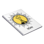 Carnet Girafe drôle personnalisée (Côté Droit)