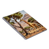 Carnet Girafe en origami en spirale (Côté Droit)