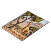 Carnet Girafe en origami en spirale (Côté gauche)
