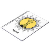 Carnet Girafe Geek Personnalisée Mignonne (Côté gauche)