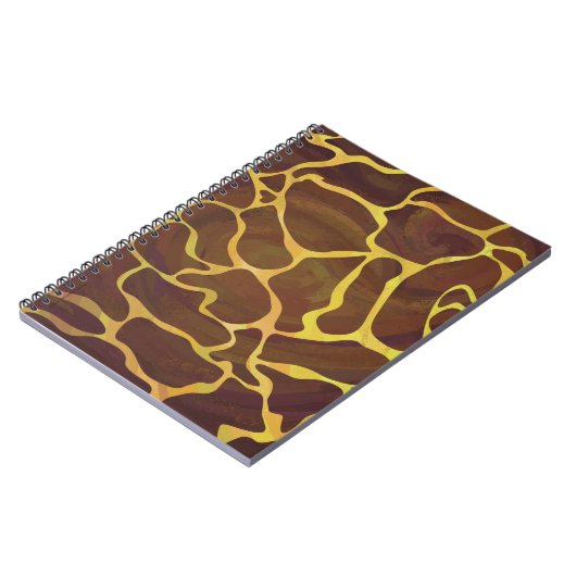 Carnet Girafe Imprimé Marron et Jaune (Côté gauche)