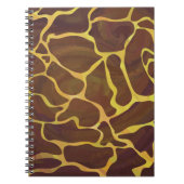 Carnet Girafe Imprimé Marron et Jaune (Devant)