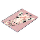 Carnet Girafe Rose (Côté gauche)