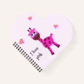 Carnet girafe rose (Devant)