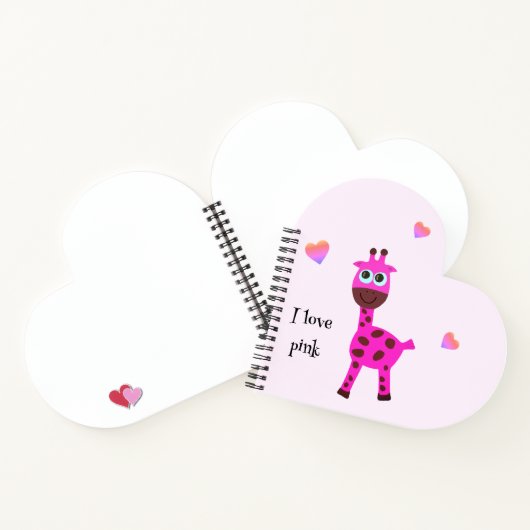 Carnet girafe rose (Intérieur)