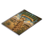 Carnet Girafe Savane Africaine POPCUT (Côté gauche)