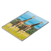 Carnet Girafes dans la savane, Ouganda (Côté gauche)