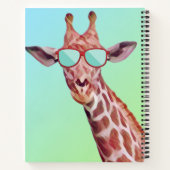 Carnet Giraffe amusante Citation Inspirationnelle Emerson (Dos)