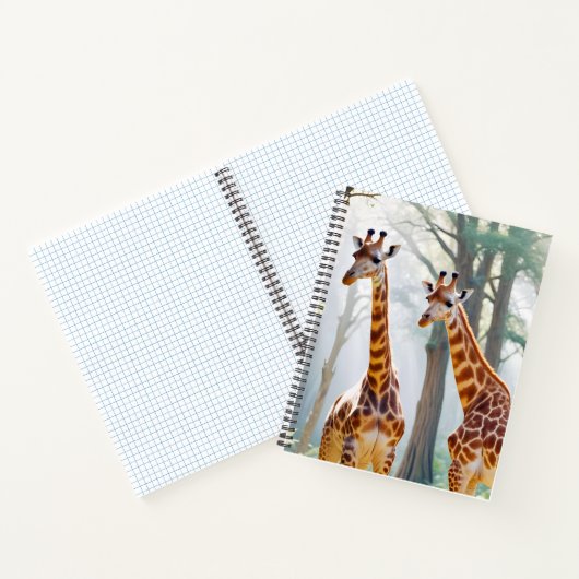 Carnet Giraffe Animal Nature Faune Affection Soin (Intérieur)