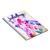 Carnet Giraffe Aquarelle Garçons Purple Cadeaux Lavande (Côté Droit)