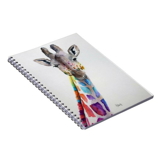 Carnet Giraffe arc-en-ciel (Côté Droit)