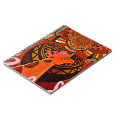 Carnet Giraffe drôle : Un charme africain kaléidoscopique (Côté gauche)