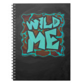 Carnet Giraffe Impression Brown et Turquoise (Devant)