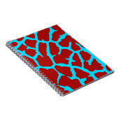 Carnet Giraffe Imprimé Rouge Cyan (Côté Droit)