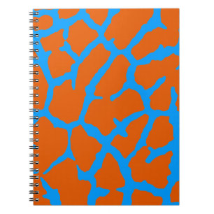 Carnet Giraffe Imprimer Cyan orange