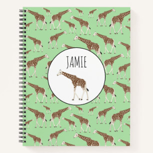 Carnet Giraffe Jungle Safari animal