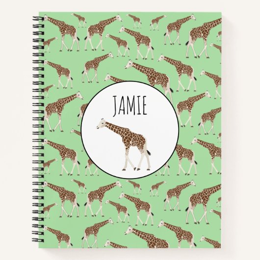 Carnet Giraffe Jungle Safari animal (Devant)