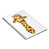 Carnet Giraffe Lover Giraffe Coeurs de ruban (Côté Droit)